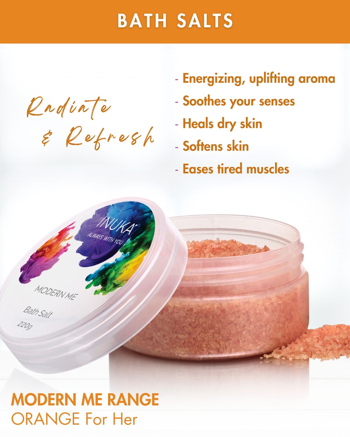 MOD Orange Bath Salt 220g