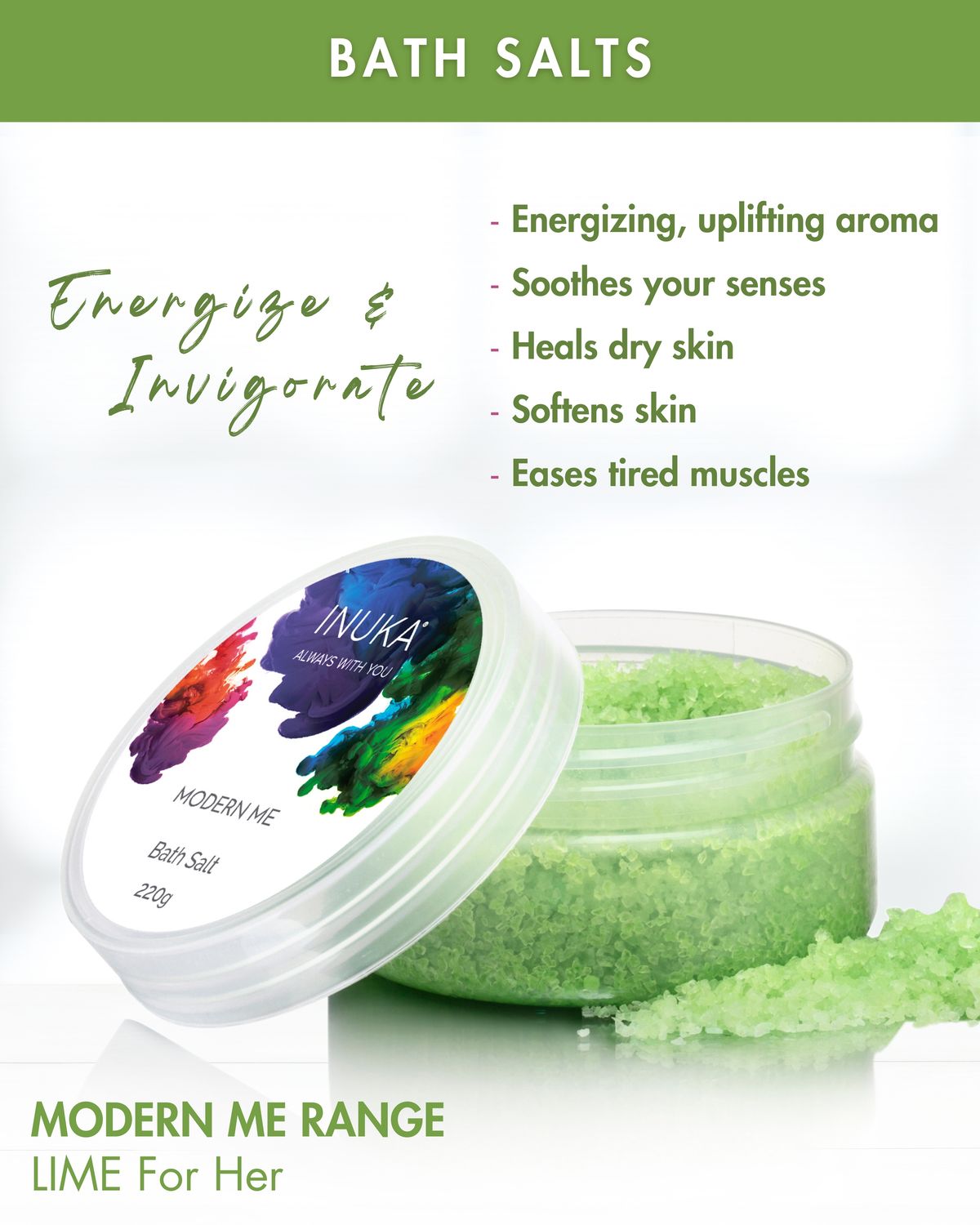 MOD Lime Bath Salt 220g