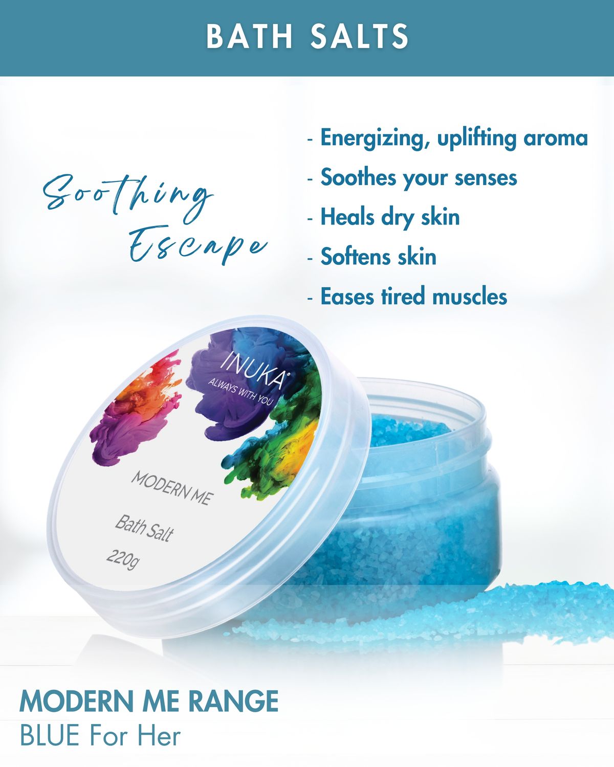 MOD Blue Bath Salt 220g