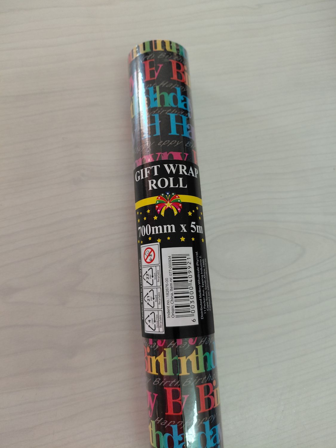 Gift - Wrap 700mm×5m Birthday 