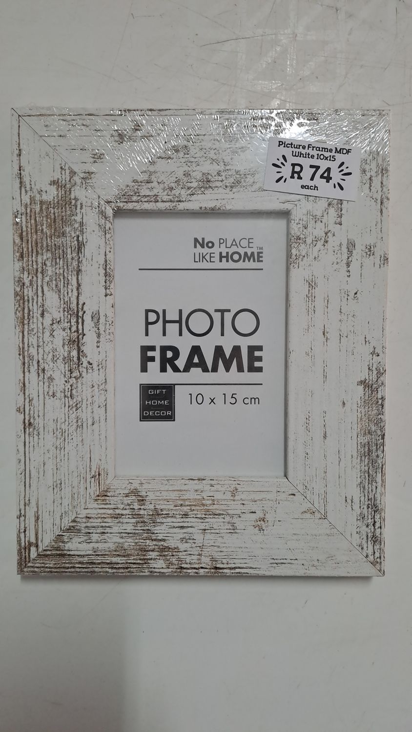 Photo Frame MDF White 10×15