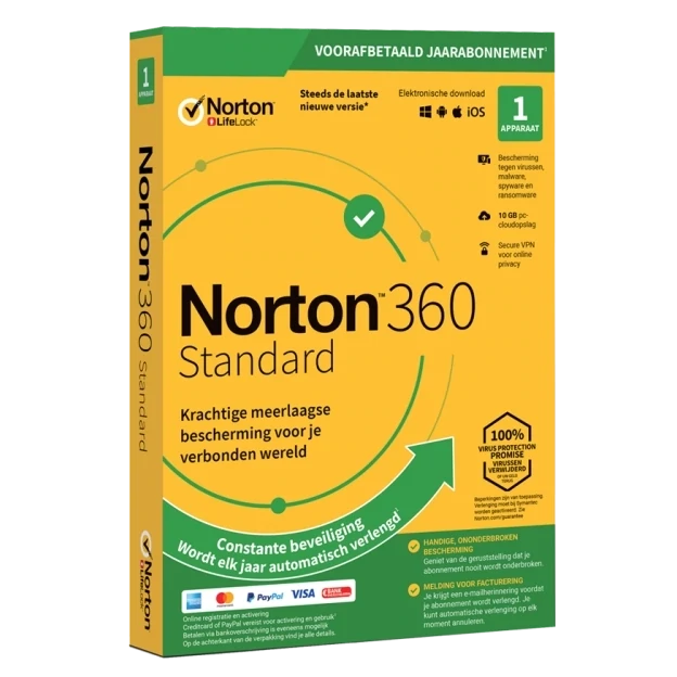 Norton 360 Standard (met kredietkaart)