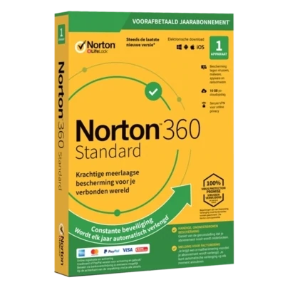 Norton 360 Standard (met kredietkaart)