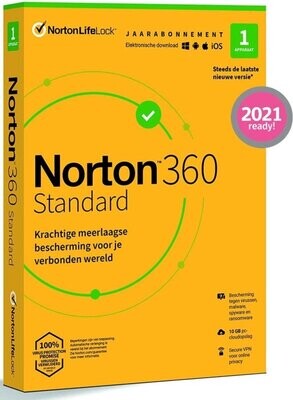 Norton 360 Standard (zonder kredietkaart)