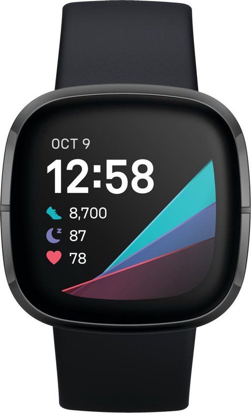 Fitbit Sense, zwart