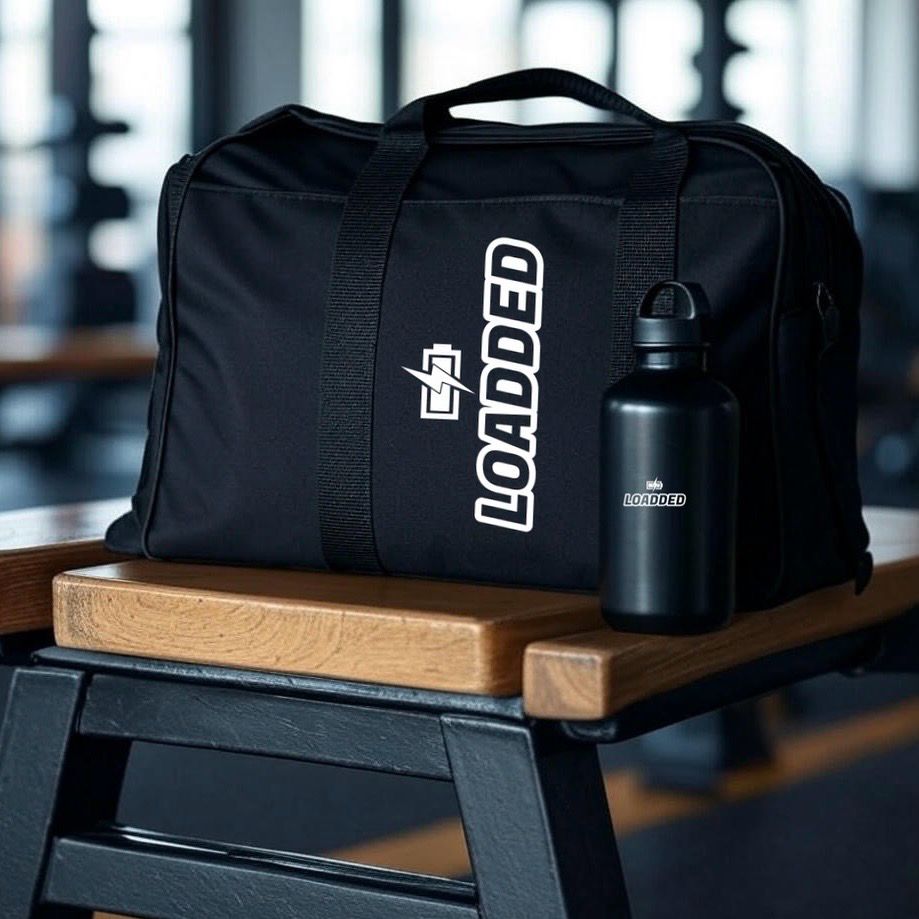 LOADDED Gym Bag + Bottle Set