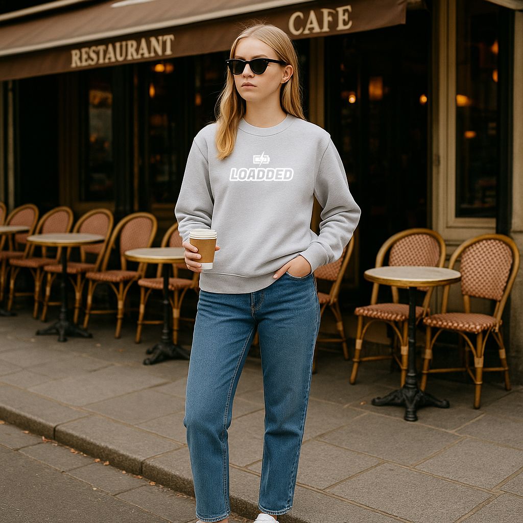 LOADDED Unisex Streetwear Crewneck Sweater
