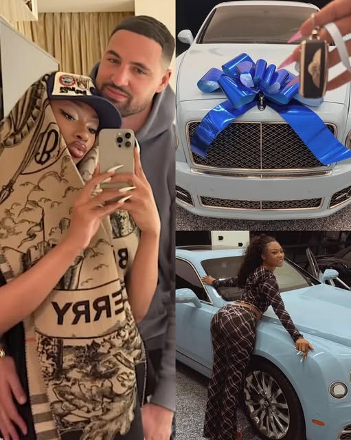 Klay Thompson Surprises Megan Thee Stallion With Brand-New Blue Bentley for Her Birthday