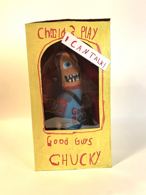 Good Boys Chucky sculpture by David Schmuckler