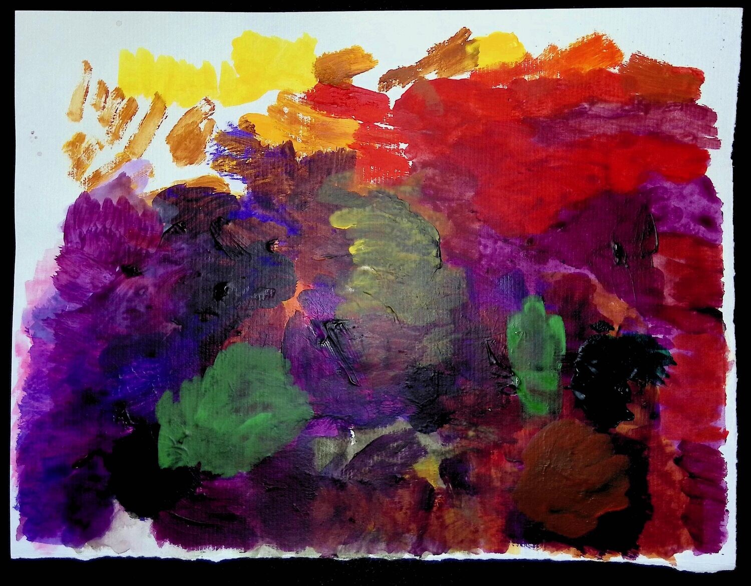 Untitled (Red and purple) by Cory Jenkins