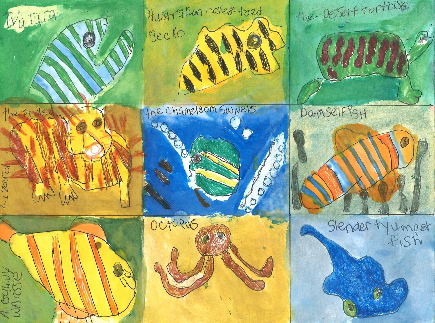Sea animals by Jennifer Walton