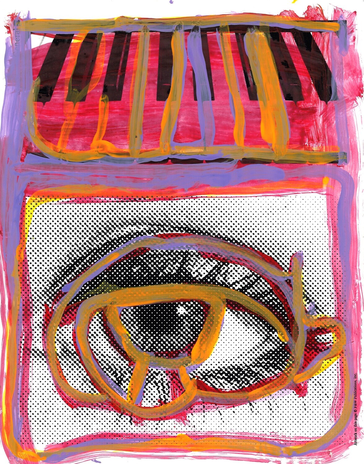 Untitled (Piano and eye) by Brandon Spicer-Crawley