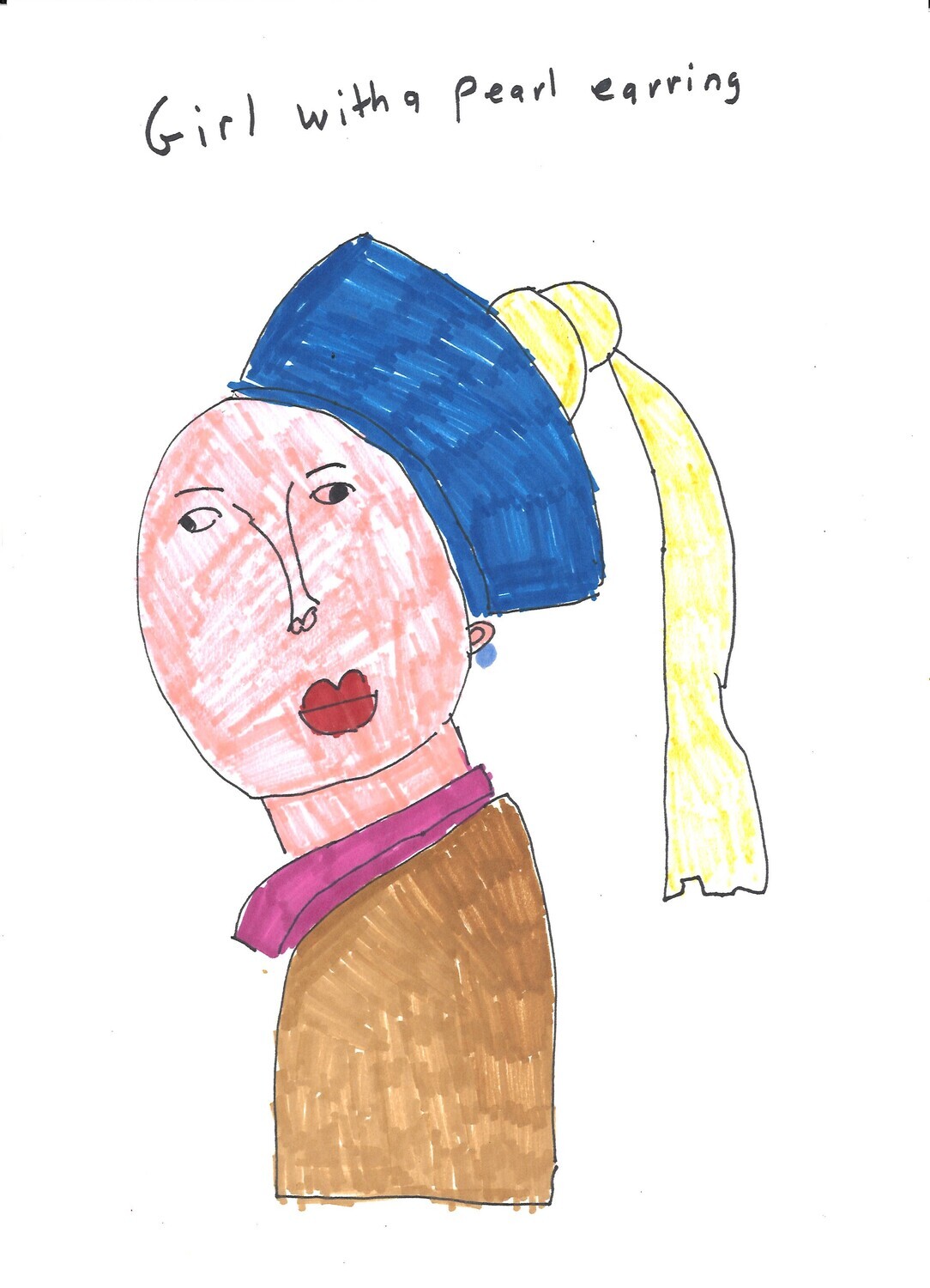 Girl with a pearl earring  by Lucia Castrogiovanni