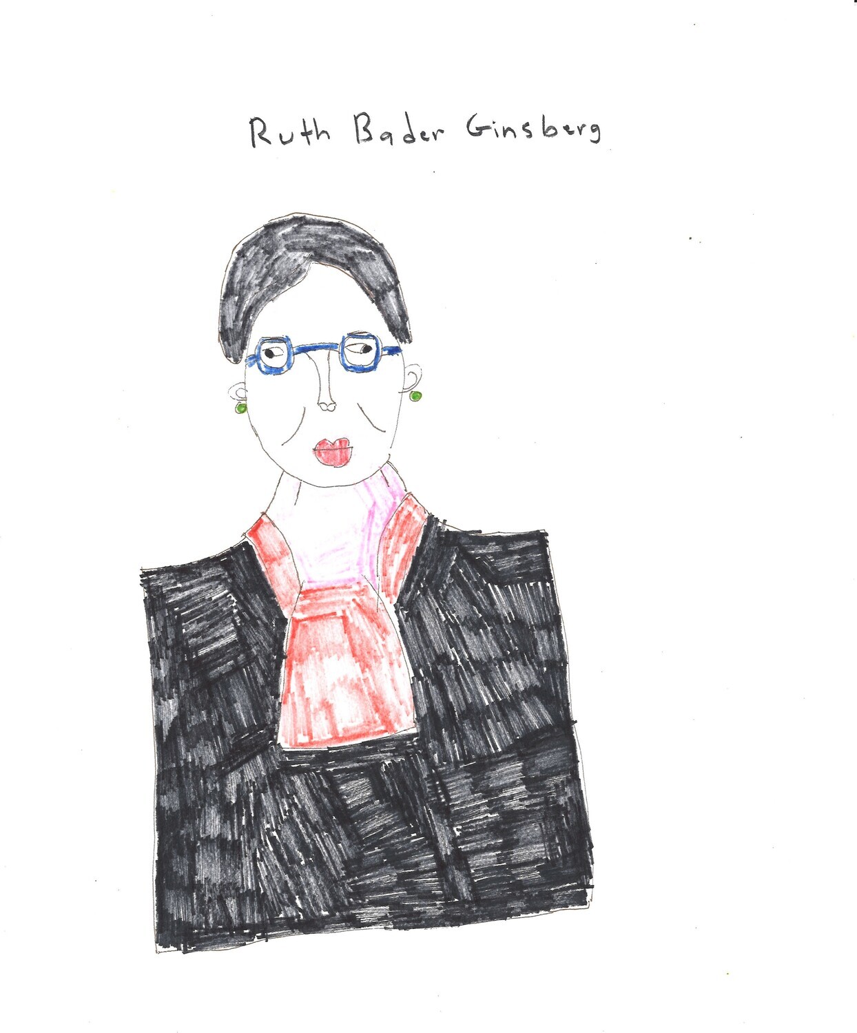 Ruth Bader Ginsberg by Lucia Castrogiovanni