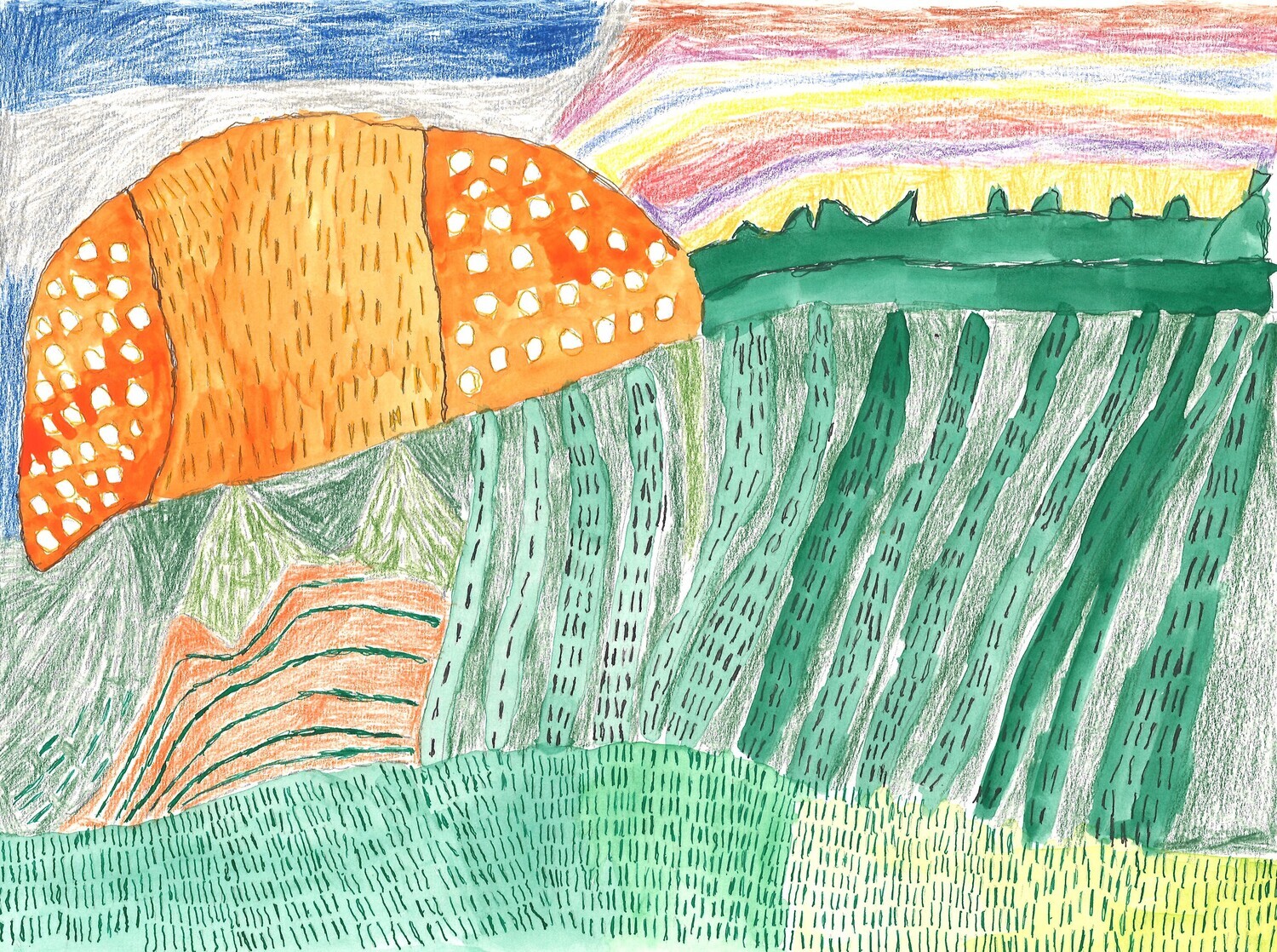 Sunset Landscape by Paige Donovan