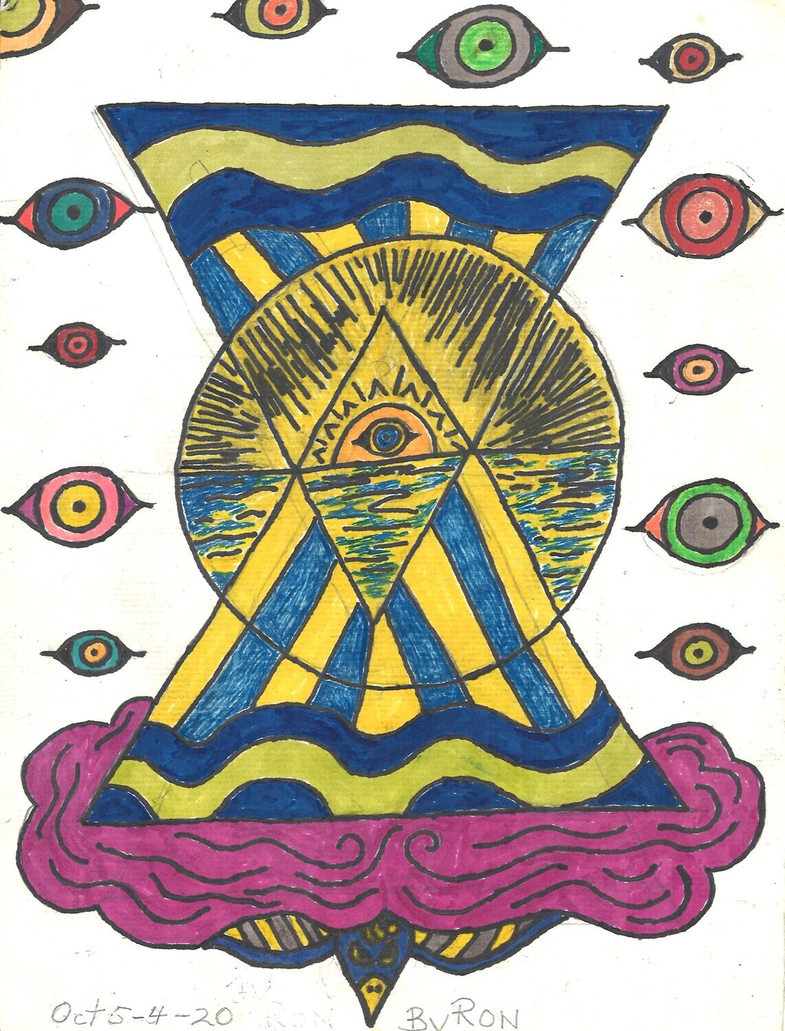 Eye Pyramid by Ron Thompson