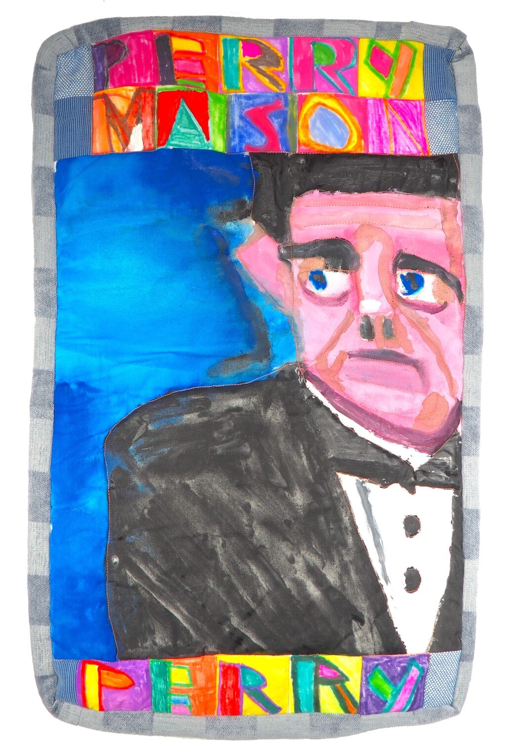 Perry Mason Quilted Painting by Mary T. Bevlock