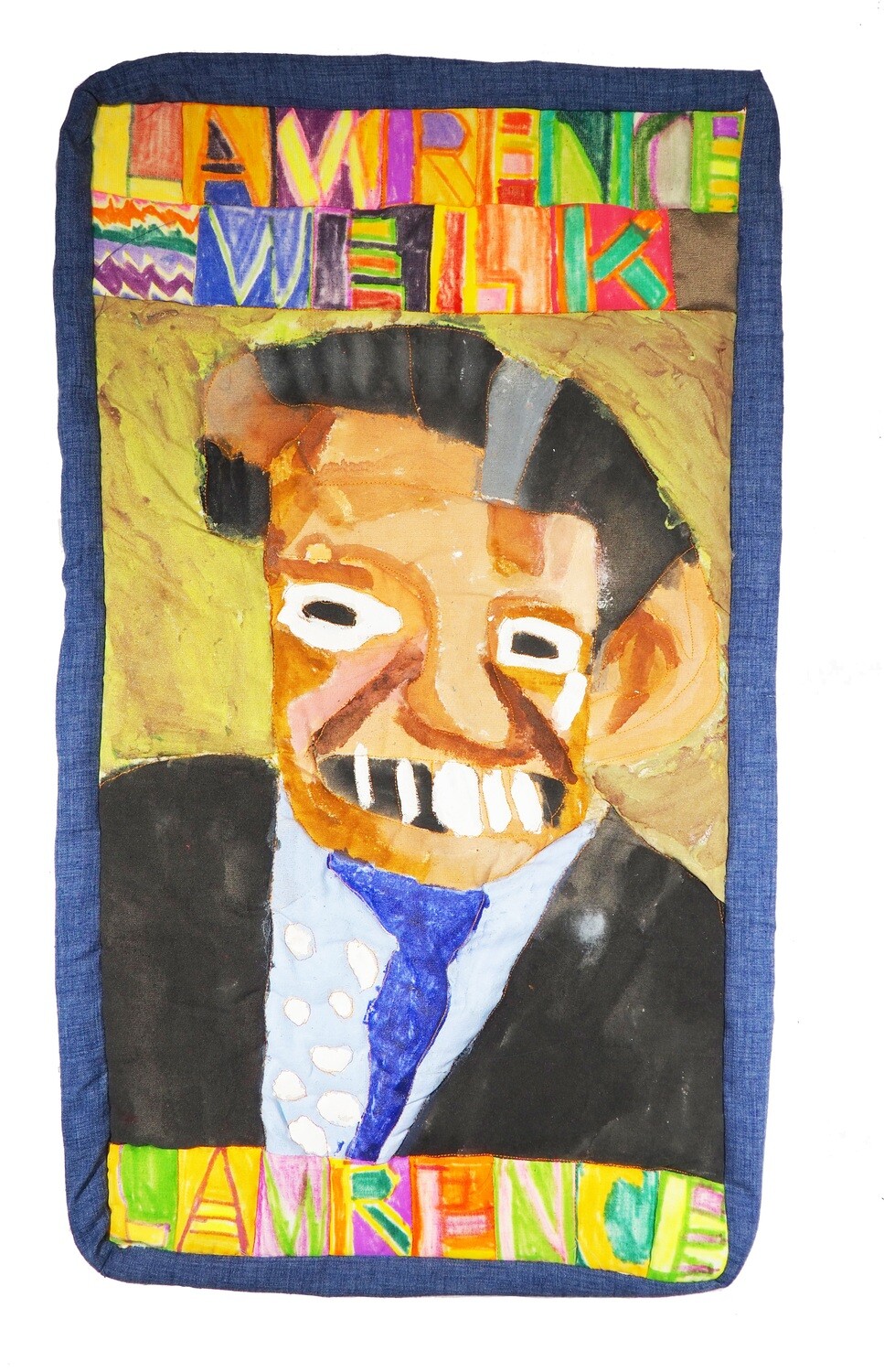 Lawrence Welk Quilted Painting by Mary T. Bevlock