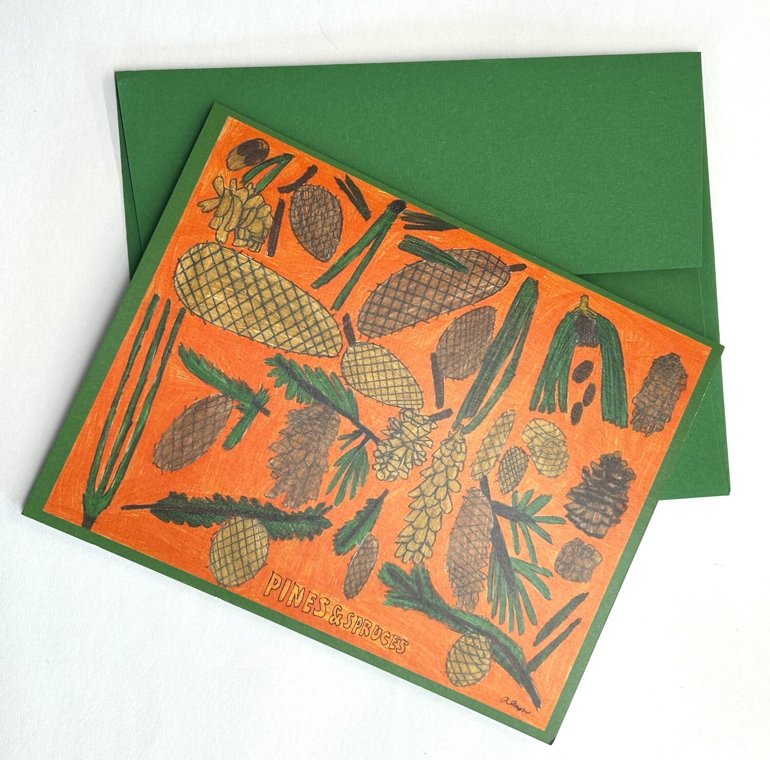 Pines and Spruces card
