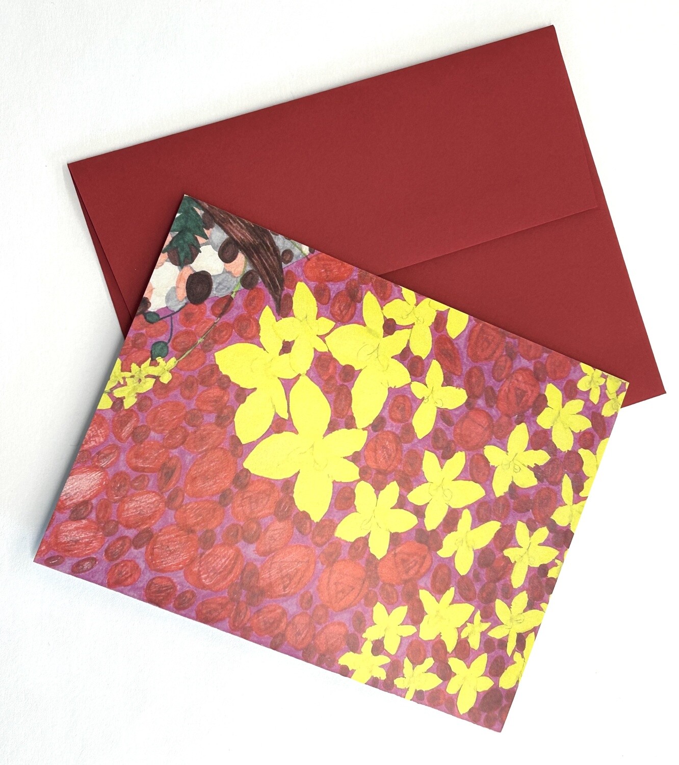 Red and Yellow Flowers card