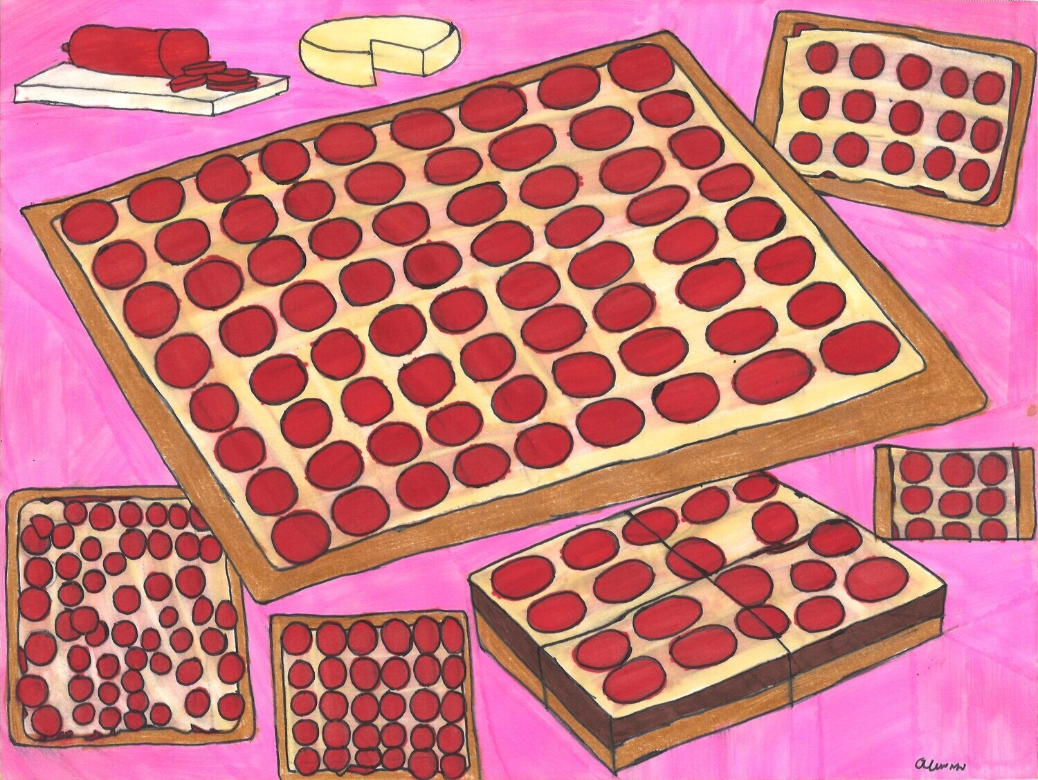 Square Pizza by Allen Yu