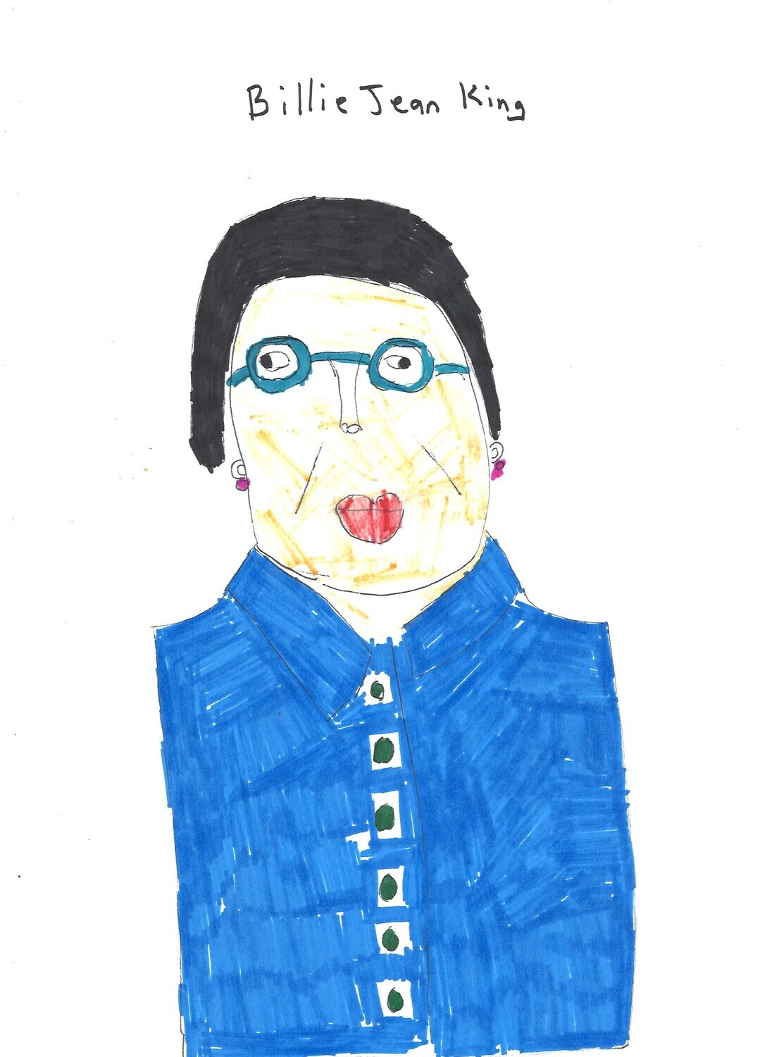 Billie Jean King by Lucia Castrogiovanni