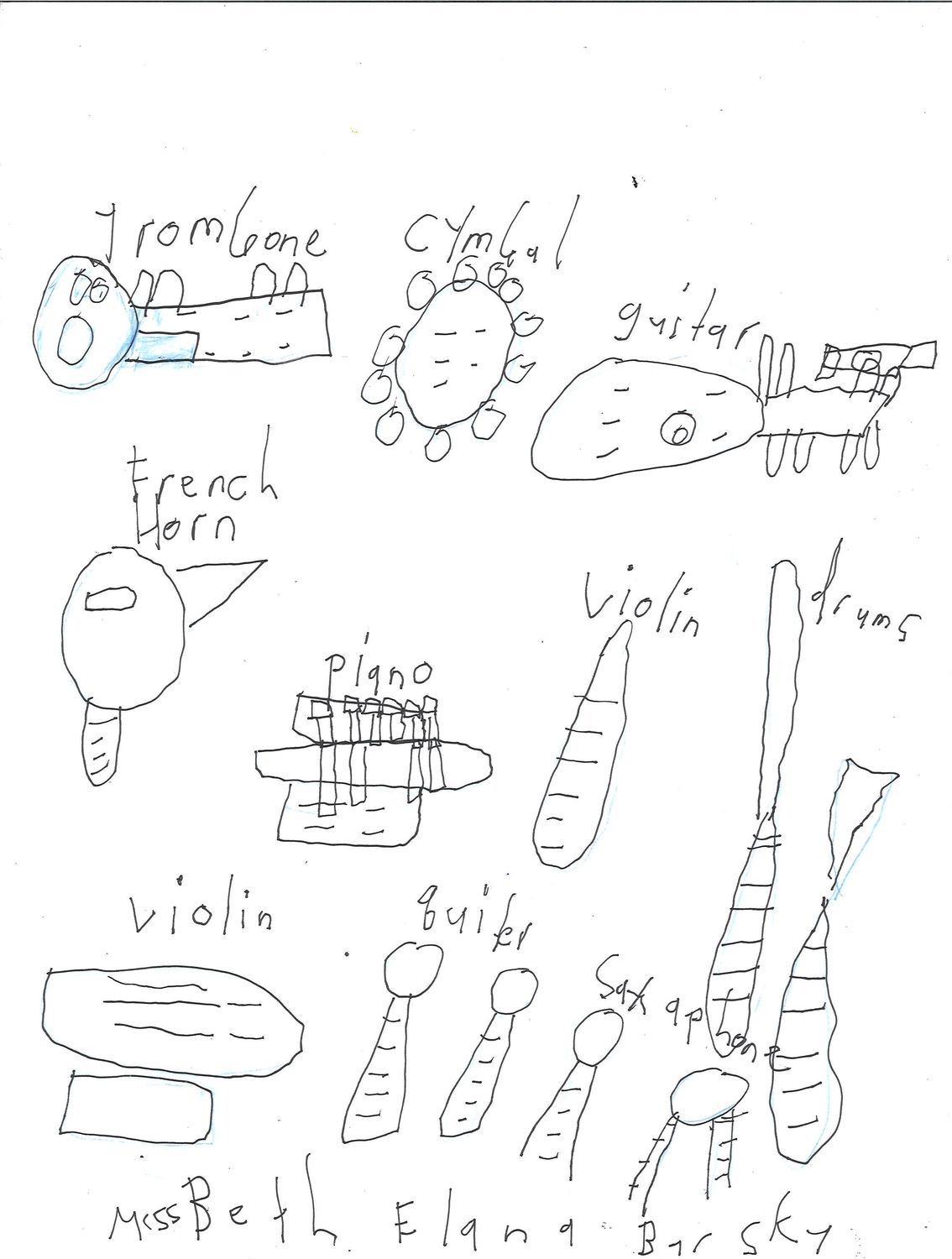 Musical Instruments by Beth Barsky