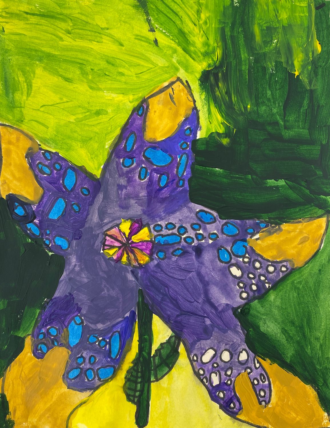 Purple Flower by Aaliyah Bush