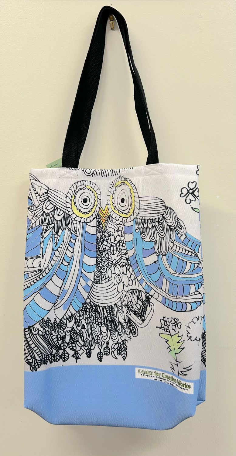 Owl tote by Olin Johnson