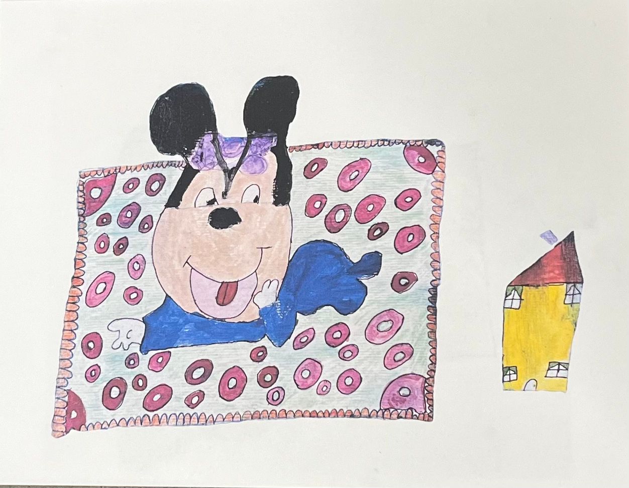 Baby Minnie on a Rug by Keishla Rosado