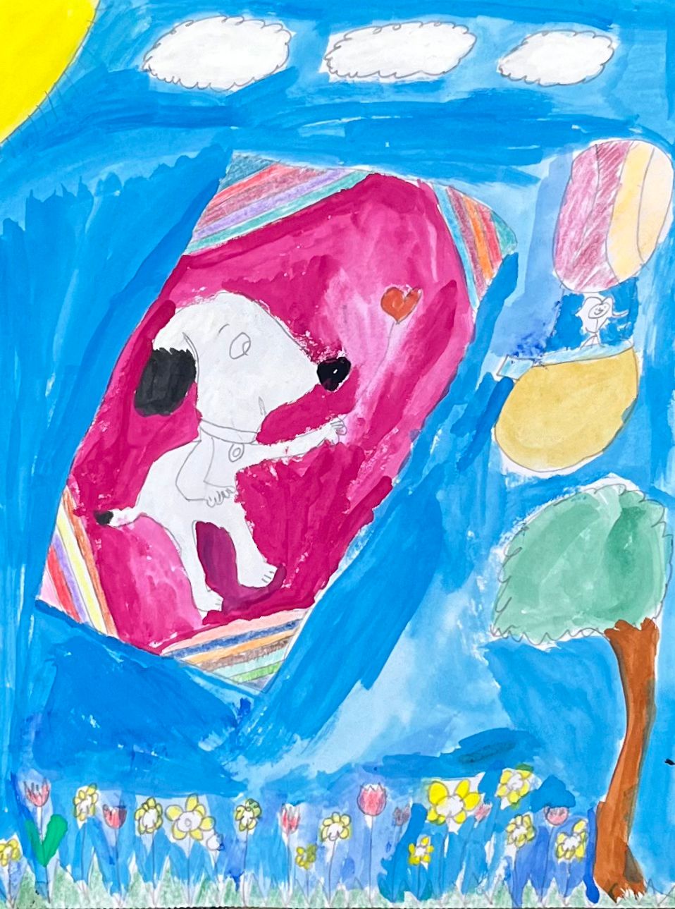 Snoopy on a Flying Carpet by Keishla Rosado