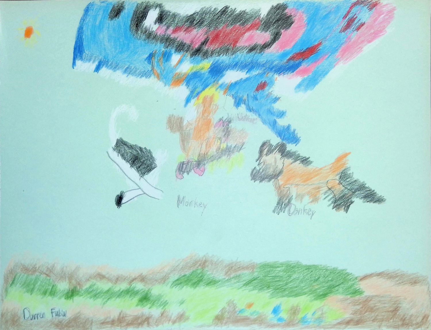 Monkey Donkey Vulture by Darren Fabia