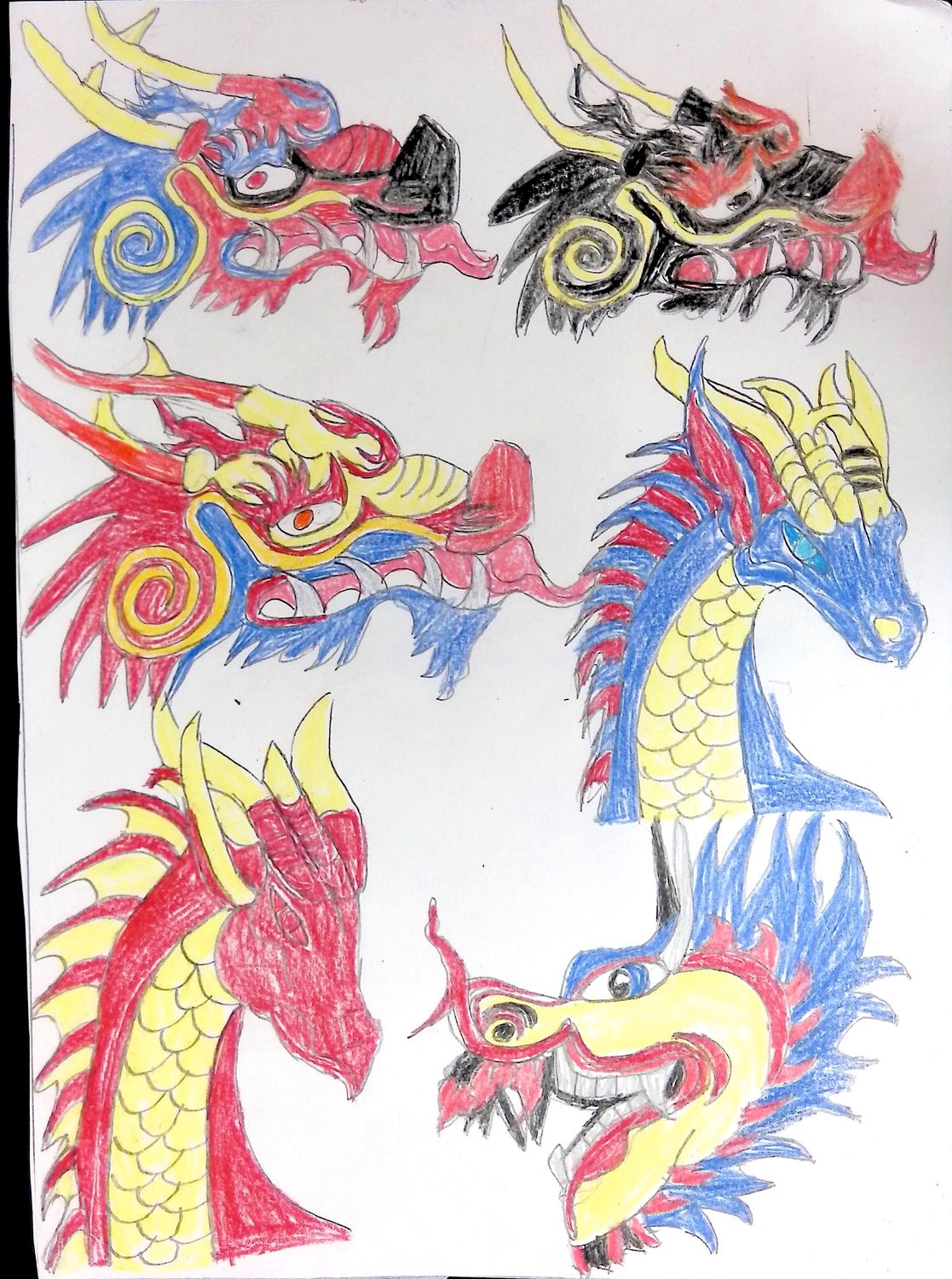 Dragon Heads by Kieran Loftus