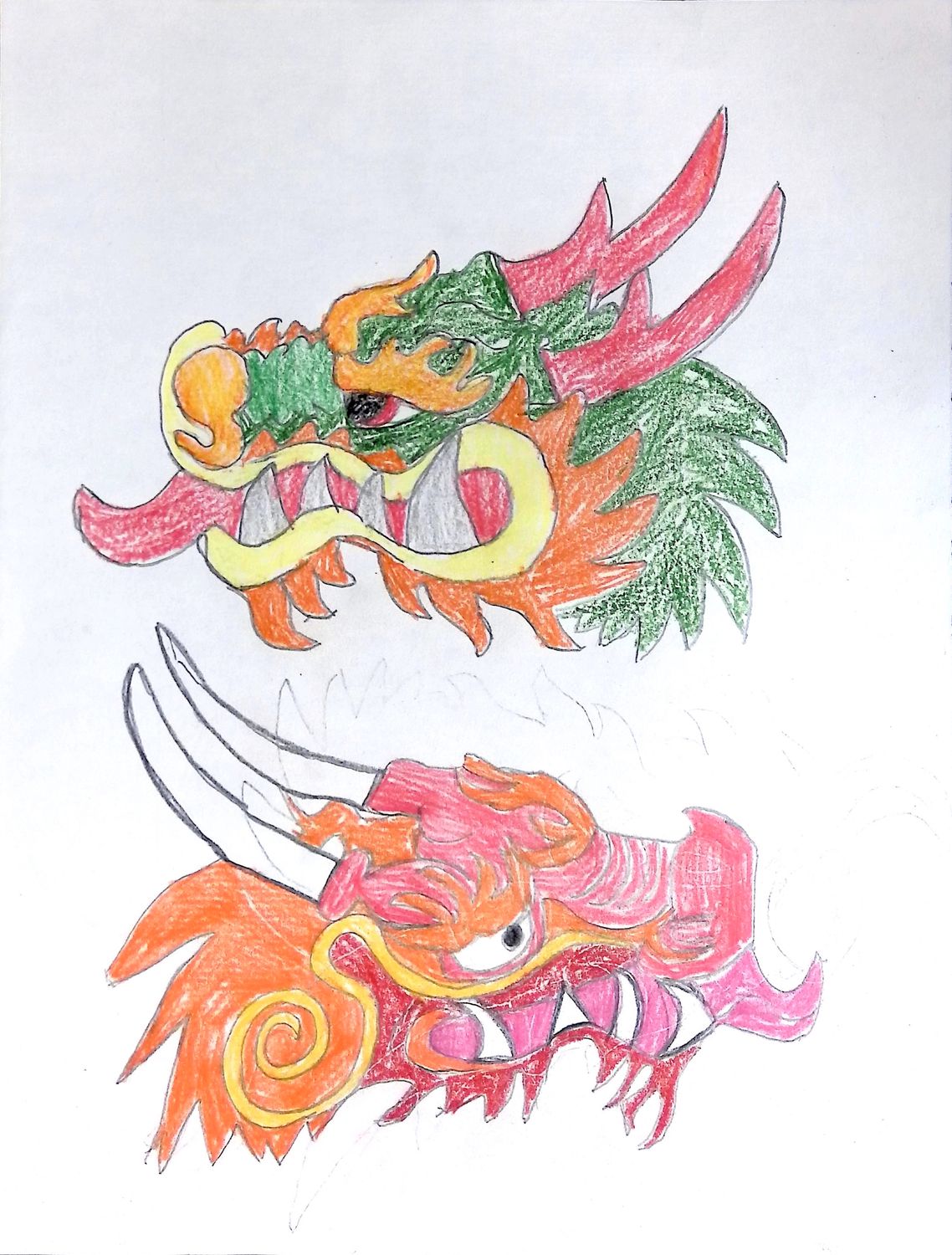 Two Dragon Heads by Kieran Loftus