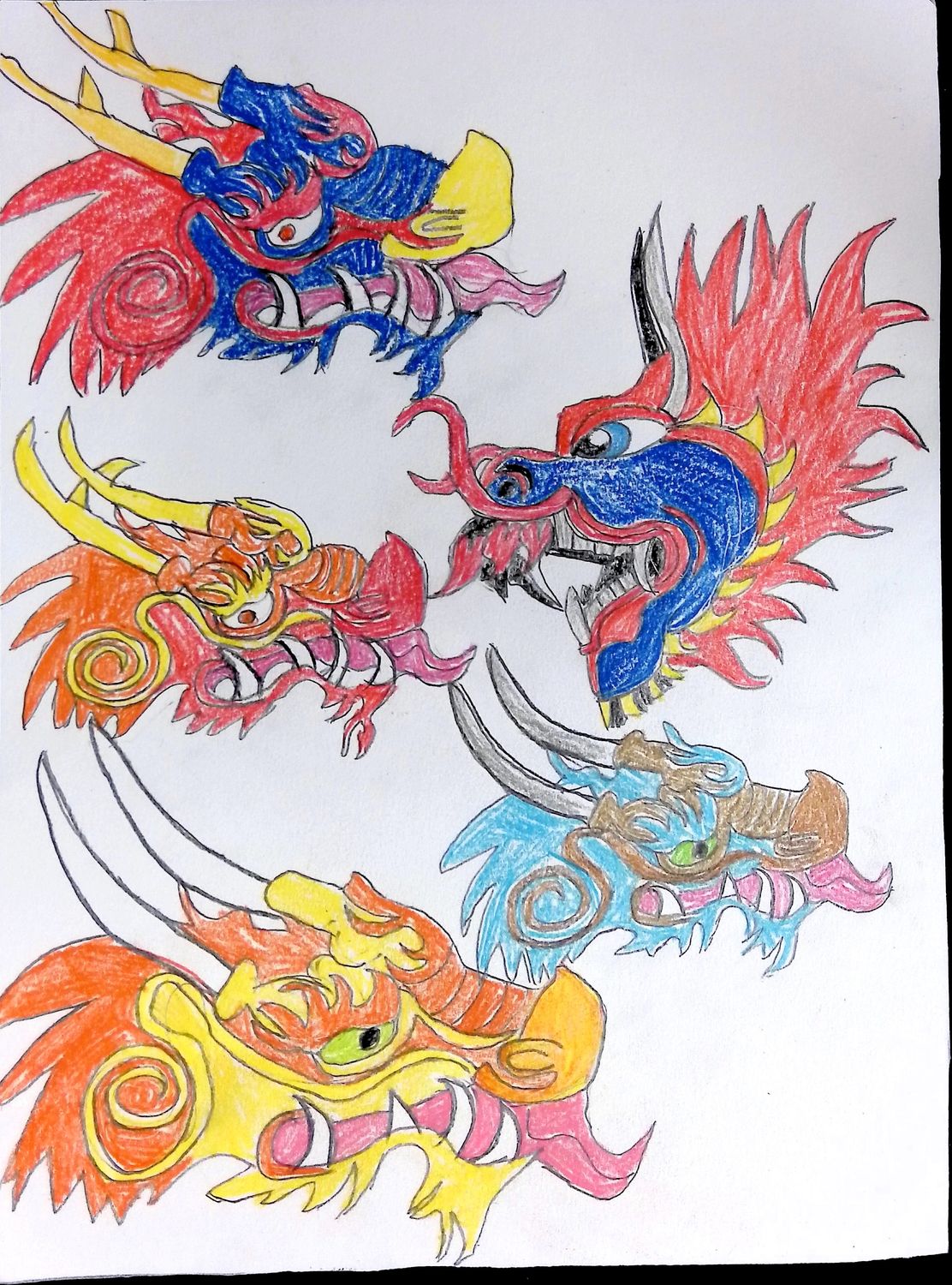 Dragon Heads by Kieran Loftus