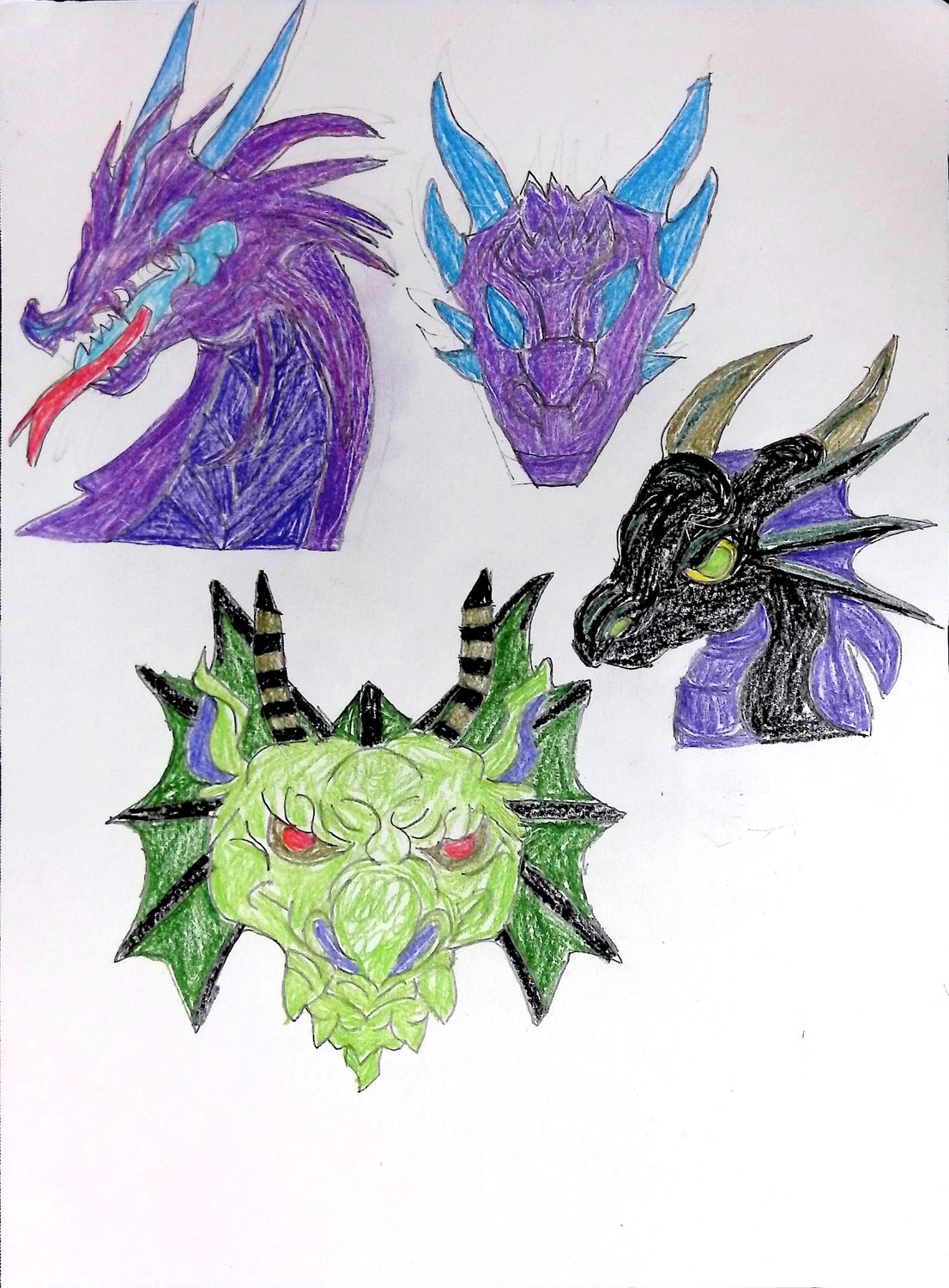 Dragon Heads by Kieran Loftus