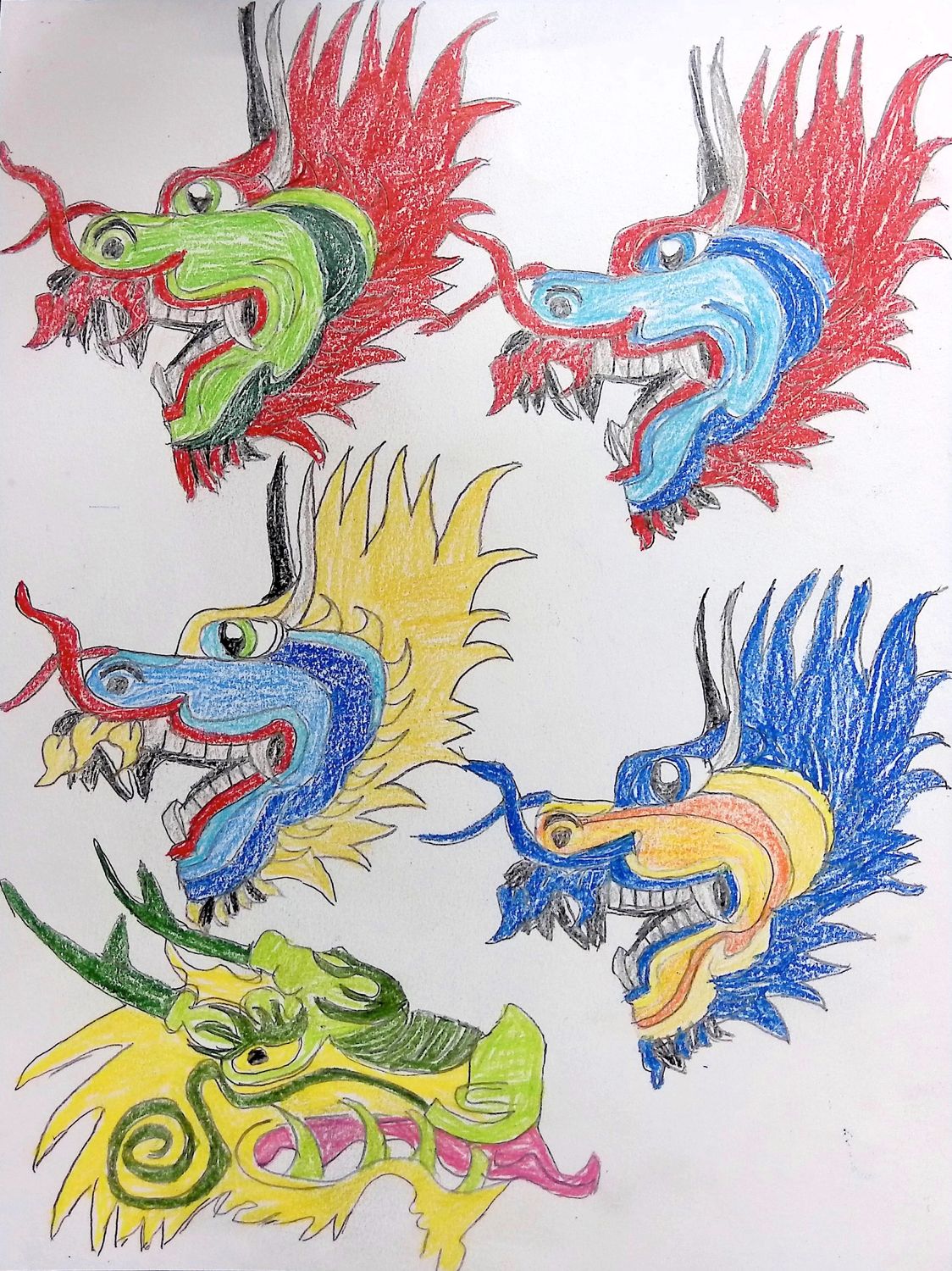 Dragon Heads by Kieran Loftus