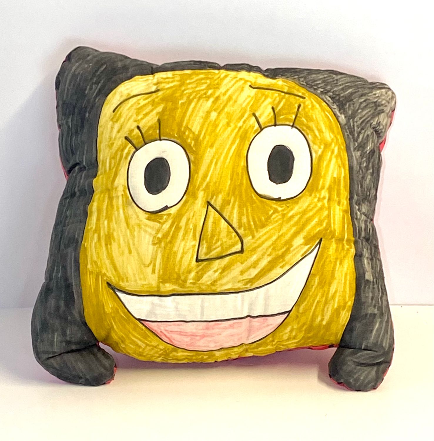 Jinie Face Pillow by Michael McFadden