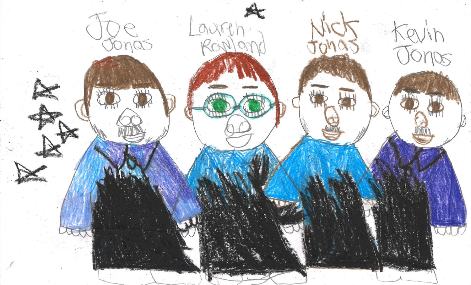 Joe Jonas, Lauren Rowland, Nick Jonas, Kevin Jonas by Lauren Rowland