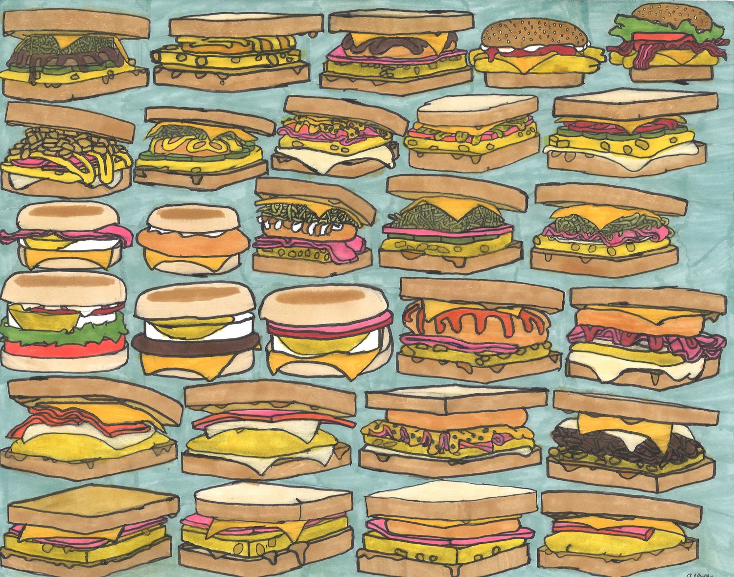 South Korea Breakfast Sandwiches by Allen Yu