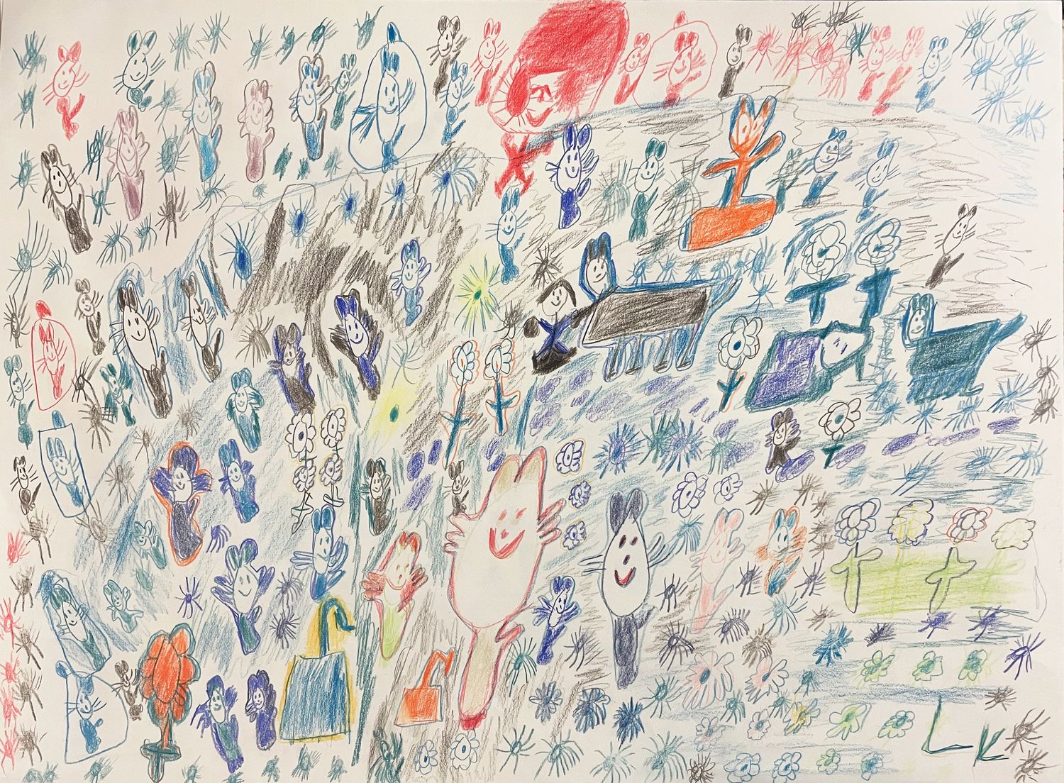 A Field of Cats by Lisa Kelley