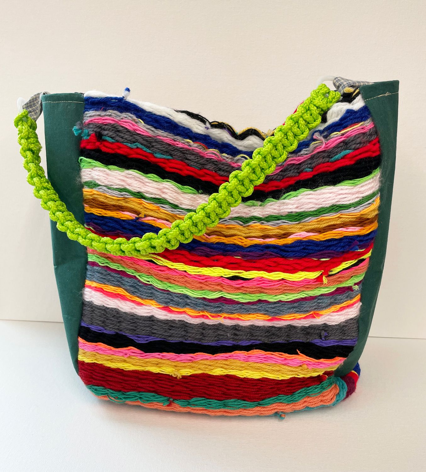 handwoven bucket bag by Alexa Sekula
