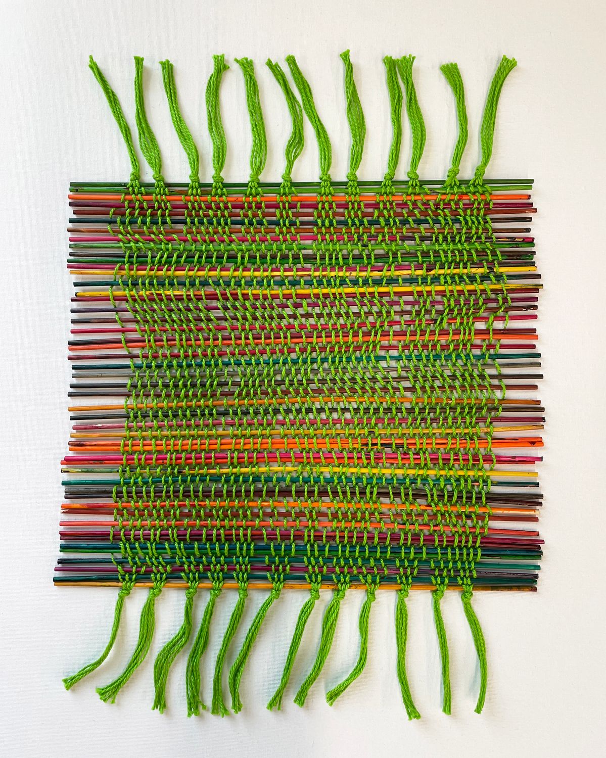 handwoven placemat by Crystal Fike