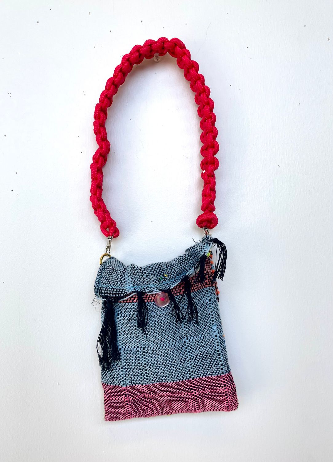 Rainbow 2 handwoven bag by Ania Lattie