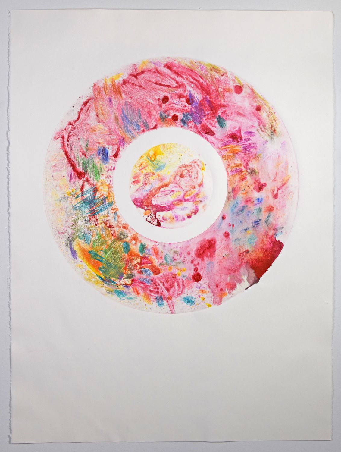 Egg Inside a Circle (Red) by Agatha Biddle