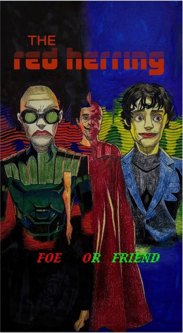 Red Herring Digital Print by Amanda Aquilone