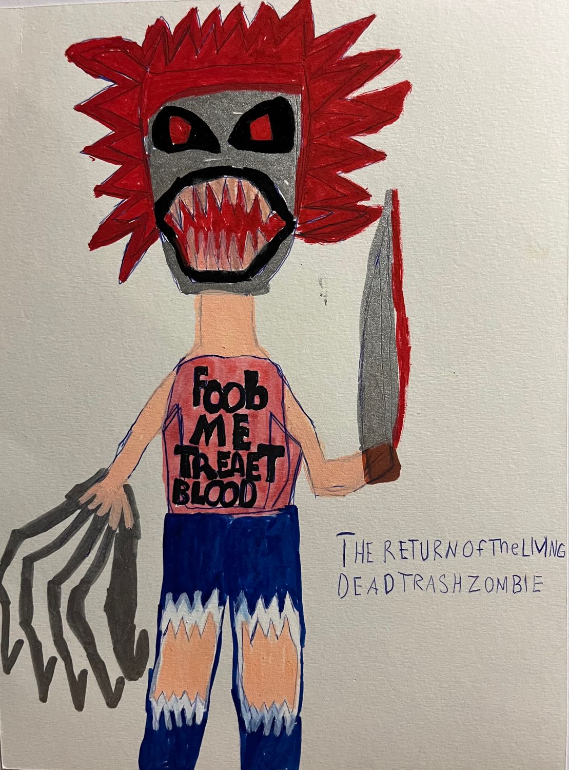 The return of the living dead trash zombie by David Schmuckler