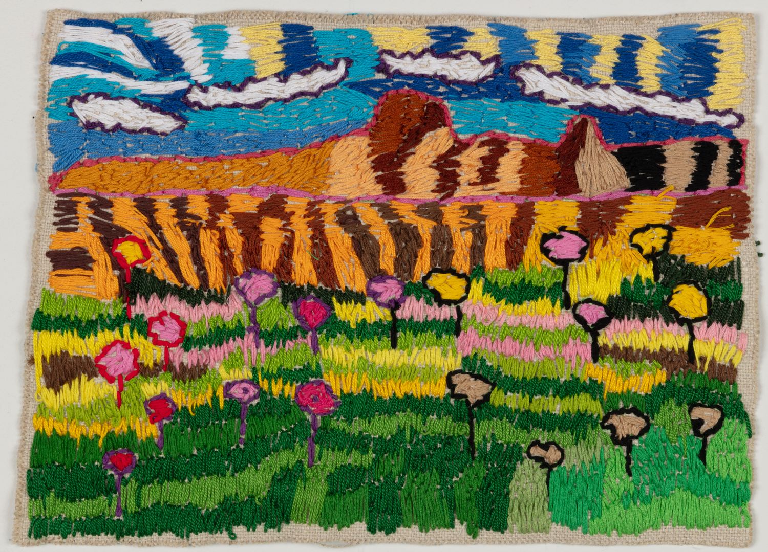 Mountain with Flowers by Paige Donovan