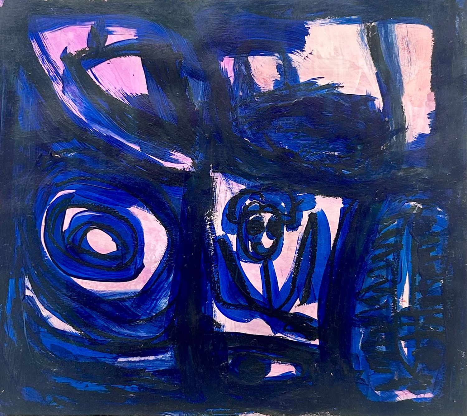 Window with Blue Flowers by Faith Olumbe