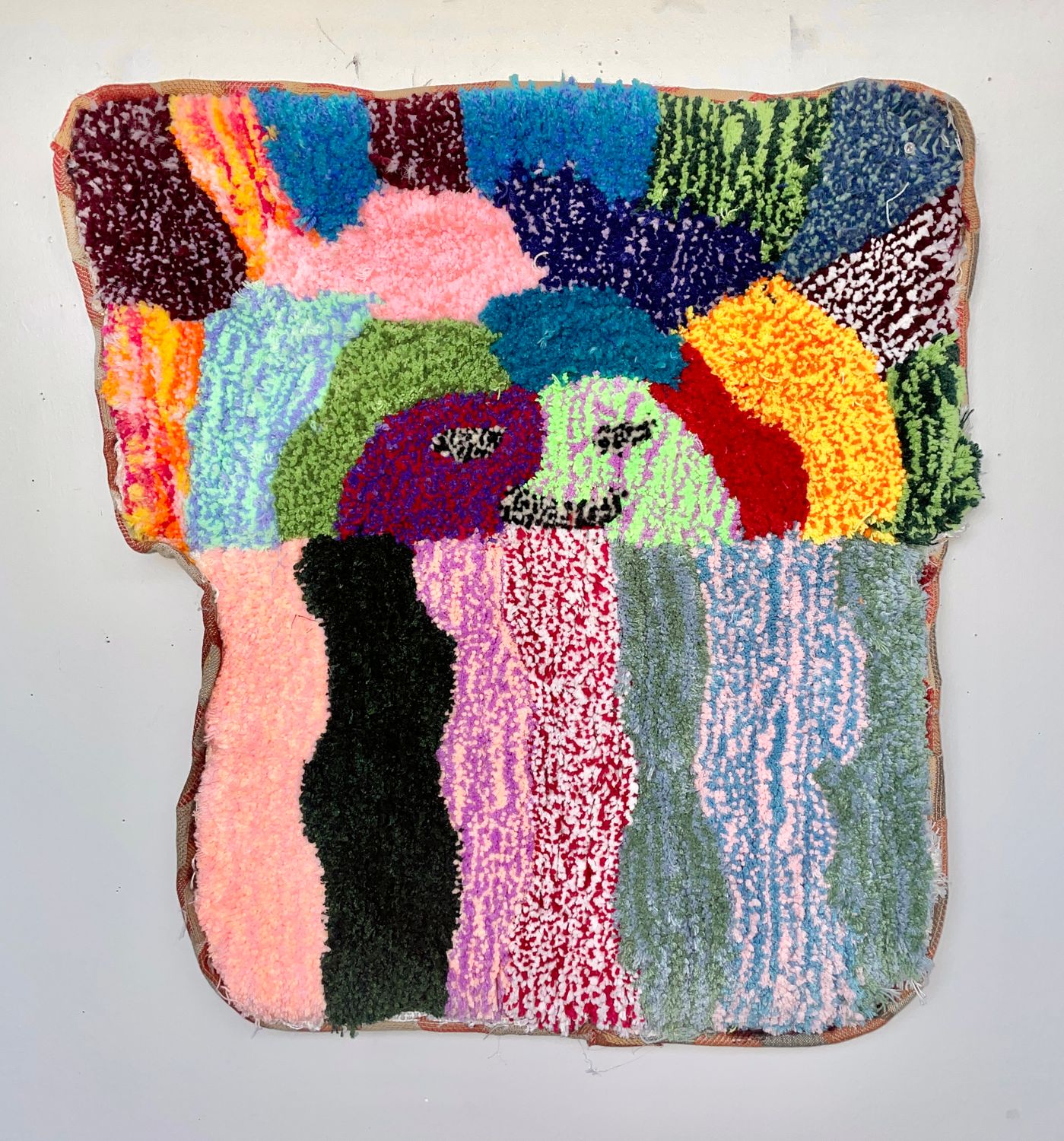 Sunset, tufted wall hanging by Natasha Lorick